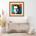 thumbnail image 3 of Stephen Chambers 20x20 Gold Ornate Wood Framed With Double Matting Wall Art Titled - Macron 1, 3 of 6