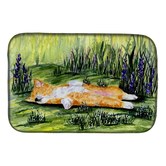 Corgi Dish Drying Mat