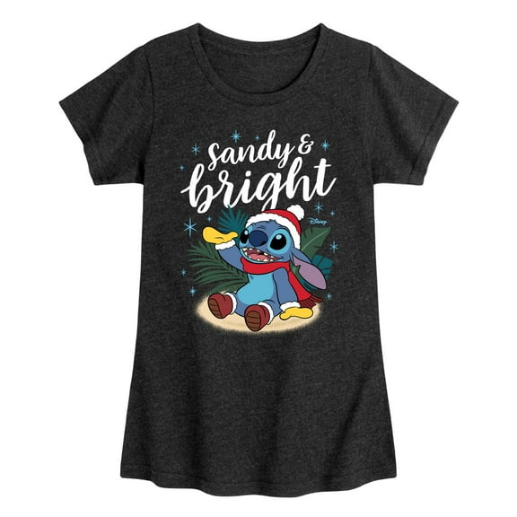 Lilo & Stitch - Sandy And Bright - Girls Fitted Short Sleeve Tee