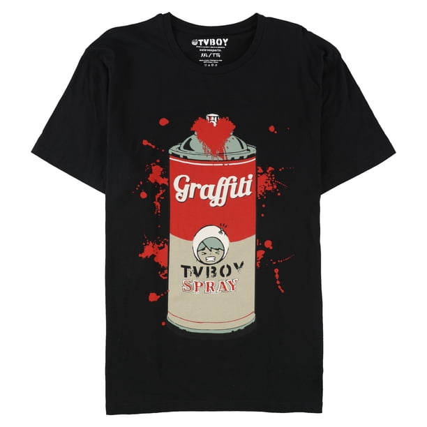 Elevenparis Hombre Graffiti Soup Graphic T-Shirt negro XL