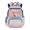 Cow Floral Blue Pink, variant on Xixirimido Yorkshire Terrier Bone Paws Print 17inch Backpack for Kids Multi-pocket School Bag for Girls Large Capacity Bookbag for Preschool Kindergarten Elementary Students