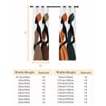thumbnail image 6 of Fsddascl Black Women Blackout Curtains for Bedroom/Living Room, Thermal Insulated Kitchen Curtains, Abstract Art Nation Orange Geometric Tribal Grommet Darkening Window Treatment Drapes 52"x84"x2, 6 of 6