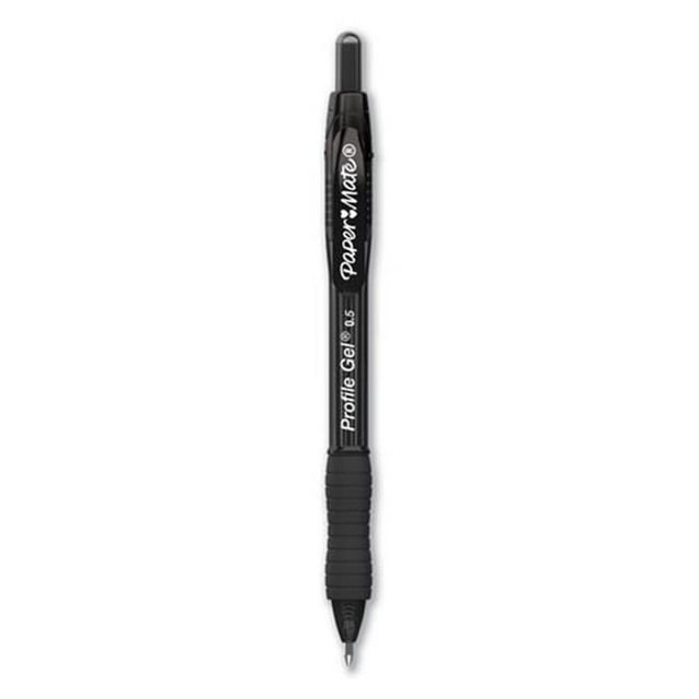 Papermate 2095452 Stylo Gel Rétractable Profile 0,5 mm, Noir - Lot de 36