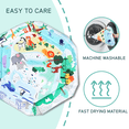 thumbnail image 6 of TFDER Baby Gym and Infant Play mat,Play Mat & Play Gym, Combination Baby Activity Gym for Sensory Exploration and Motor Skill Development from Baby to Toddler.(Green), 6 of 7