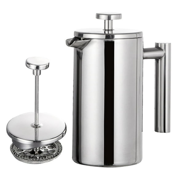 800ml French Press Coffee Maker Stainless Steel Double Walled Insulated Coffee PotBY