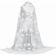 thumbnail image 1 of Tela de organza con bordado floral de 2,2 yardas (1,9-164 cm de ancho), encaje floral 3D., 1 of 9