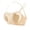 Beige, variant on ShomPort Womens Full Coverage Underwear Padded Thin Adjustable Straps Wireless Comfort Breathable Workout Bras