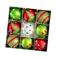 thumbnail image 4 of Adornos navideños de bolas, bolas decorativas resistentes, novedad, diámetro 2,36 pulgadas Estilo A, 4 of 8