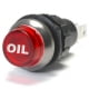 Pressure Bolt - K-Four Large Red Oil Engraved For Oil Pressure Indicator Warning Light Bolts Into A 3/4 Inch Hole