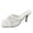 White, variant on Heels for Women Fashion Solid Color Hollow Mesh High Heel Sandals and Slippers
