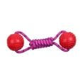 thumbnail image 3 of Pelota de entrenamiento para perros con cuerda, juguete de ejercicio, entretenimiento interactivo, resistencia a las mordeduras. Rojo, 3 of 9