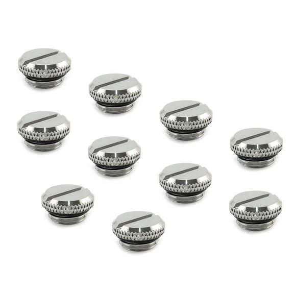 XSPC G1/4" Plug Fitting V2, Chrome, 10-pack