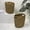 Natural, variant on happimess Maple Contemporary Farmhouse Resin 4.5-Gallon Tapered Oval Wicker Waste Basket with Handles, Natural (Set of 2)