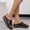 Brown, variant on WIZUTIZ Bedroom Slippers Women Soft Retro Summer Shoes for Women Shower Shoes Wedge Sandals Platform Heels Slip on Sandals Knitted BOHO Beach Shower Shoes Indoor Cushion Slippers Mother's Day Gifts