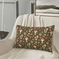 thumbnail image 5 of Lsque Mushrooms And Autumn Leaves Pattern Pillow Case – Soft & Cozy Throw Pillow Cover, Hypoallergenic Cushion Case for Sleeping Women with Envelope Closure-14"x20", 5 of 6