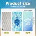 thumbnail image 2 of Dznils Printed Microfibre Beach Towels, 35" x 72", Blue Turtle, 2 Count, 2 of 11