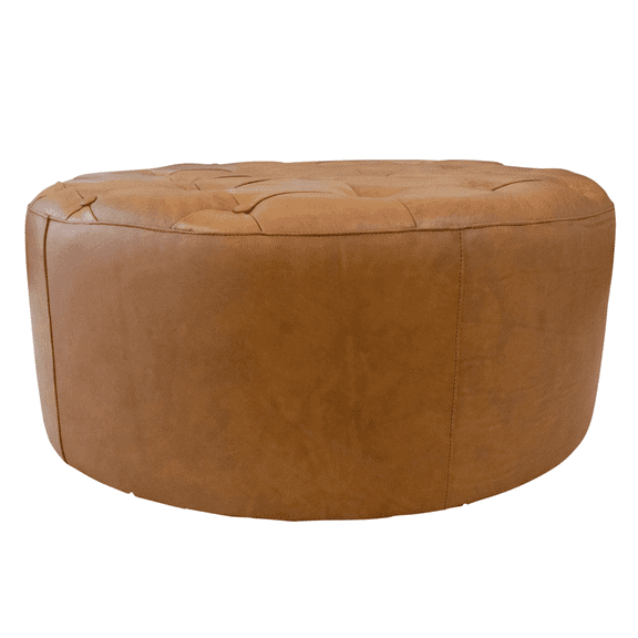 Miekor Furniture Seletar Tan Leather Ottoman 1929