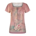 thumbnail image 5 of Aloohaidyvio Tops for Women ,Women Fashion Tops Casual Short Sleeve Loose T-Shirt Blouse, 5 of 5