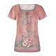 thumbnail image 5 of Fiudx Tops para Mujer Blusa Holgada de Manga Corta con Cuello Redondo Informal Estampada a La Moda para Mujer, 5 of 5