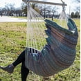 thumbnail image 4 of Equip Jacquard Swing One Person Hammock Chair, Cotton Polyester Blend Blue Culture Collab Pattern, 4 of 8