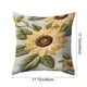 thumbnail image 3 of Funda de cojín decorativa de poliéster de 45 cm (18 pulgadas) con bordado suave, ideal para sofá, dormitorio, sala de estar o cualquier espacio del hogar., 3 of 6