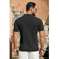 thumbnail image 6 of COOFANDY Men Short Sleeve Knit Shirt Vintaged Button Down Shirts Casual Summer Shirts, 6 of 8