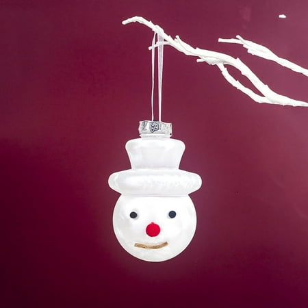 

White Christmas Pendant Light with 7 Flashing Modes Holiday Fairy Lights with Hanging Rope for Xmas Tree Decor