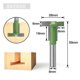 thumbnail image 2 of 2 Pieces 8mm Shank T-Slot Cutter Router Bit Steel Handle Slotting Milling Woodworking Mills Shank Keyhole Router Bits Wood Hex Bolt Slotting Milling C, 2 of 4