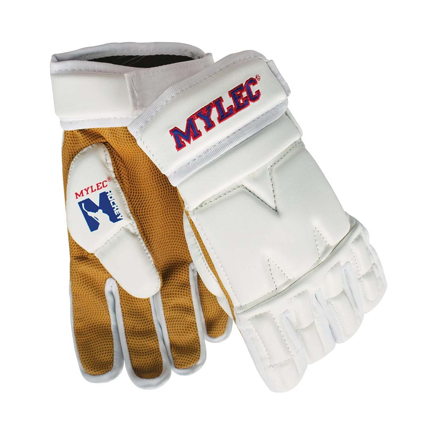 mylec elite street dek hockey gloves white
