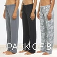thumbnail image 2 of Lounge Pants for Women 3 Pack Sleep Casual Sleep Bottom Pajama Pants Set B, Small, 2 of 7