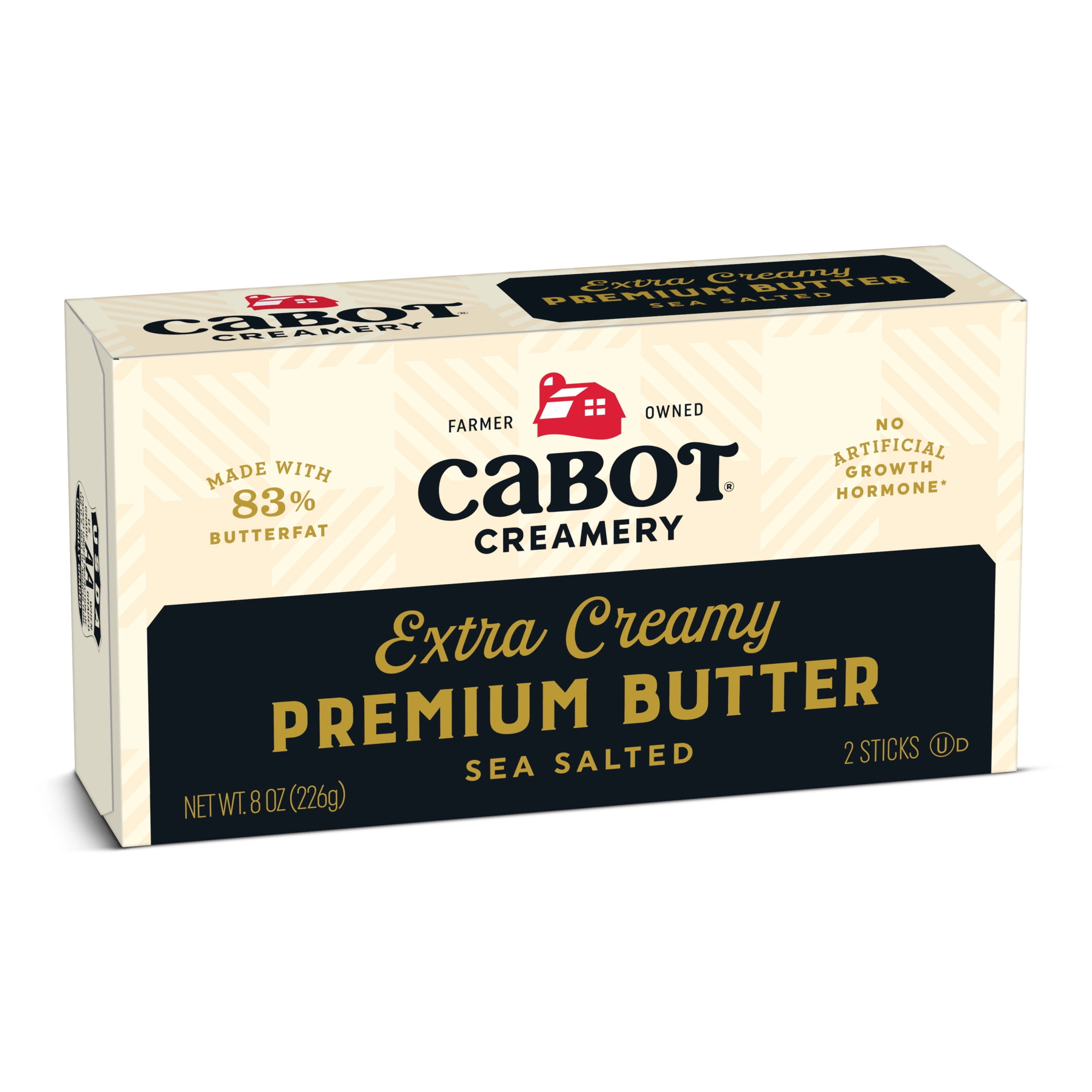 Cabot Creamery Extra Creamy Sea Salted Butter Sticks 8 oz (Refrigerated)