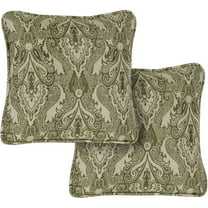 Hanover Medallion Indoor/Outdoor Throw Pillow, Decorative, Set of 2, Meadow Green - HANTPMED-MDW-2