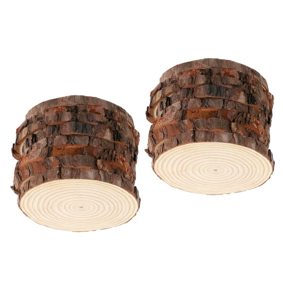UPGRATOR Round Wood Discs For Crafts Unpainted 20Pcs 1.6X1.6X0.2In
