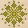 thumbnail image 1 of Ahgly Company Machine Washable Indoor Square Transitional Khaki Gold Area Rugs, 8' Square, 1 of 7