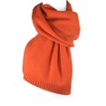 thumbnail image 1 of 50% lana, 30% algod?n, 20% nailon, borde acanalado, moda de invierno, bufanda unisex naranja 12''x66'' Unique Bargains Bufanda, 1 of 3
