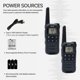 thumbnail image 4 of Walkie Talkie Joycall JF-22 de largo alcance recargable negro, 4 of 7
