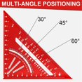 thumbnail image 6 of Samsung Galaxy Ring Sizing Kit Carpenter's Triangle Ruler Aluminum Alloy Carpenter's Special Square Ruler 7inch British/Metric 90 Angle Ruler, 6 of 9