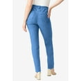 thumbnail image 2 of Roaman's Women's Plus Size Petite Plus Size Classic Stretch Straight Leg Jean, 2 of 6