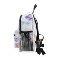 thumbnail image 4 of FORMRS School Backpack with Front Zippered Pocket 12" Student Travel Daypack, Purple Flower Pattern, 4 of 6