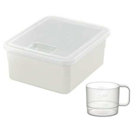 UPC: 0803840410103 | Richell Pet Stuff Container Small  Lid with Hinge for Food or Toy Storage  Comes with Measuring Cup  Storage for Dogs  Cats and Small Animals