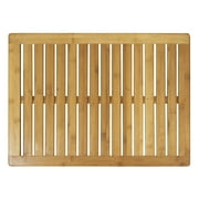 Oceanstar Bamboo Floor and Shower Mat, 23.75 in L x 17.75 in W x 1 in H