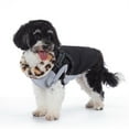thumbnail image 7 of Small Dog Jacket with Harness,Pet Coat Cold Weather Warm Vest Jacket,Dog Waterproof Windproof Cotton Costume for Puppy Small Medium Dogs Black Leopard XL, 7 of 7