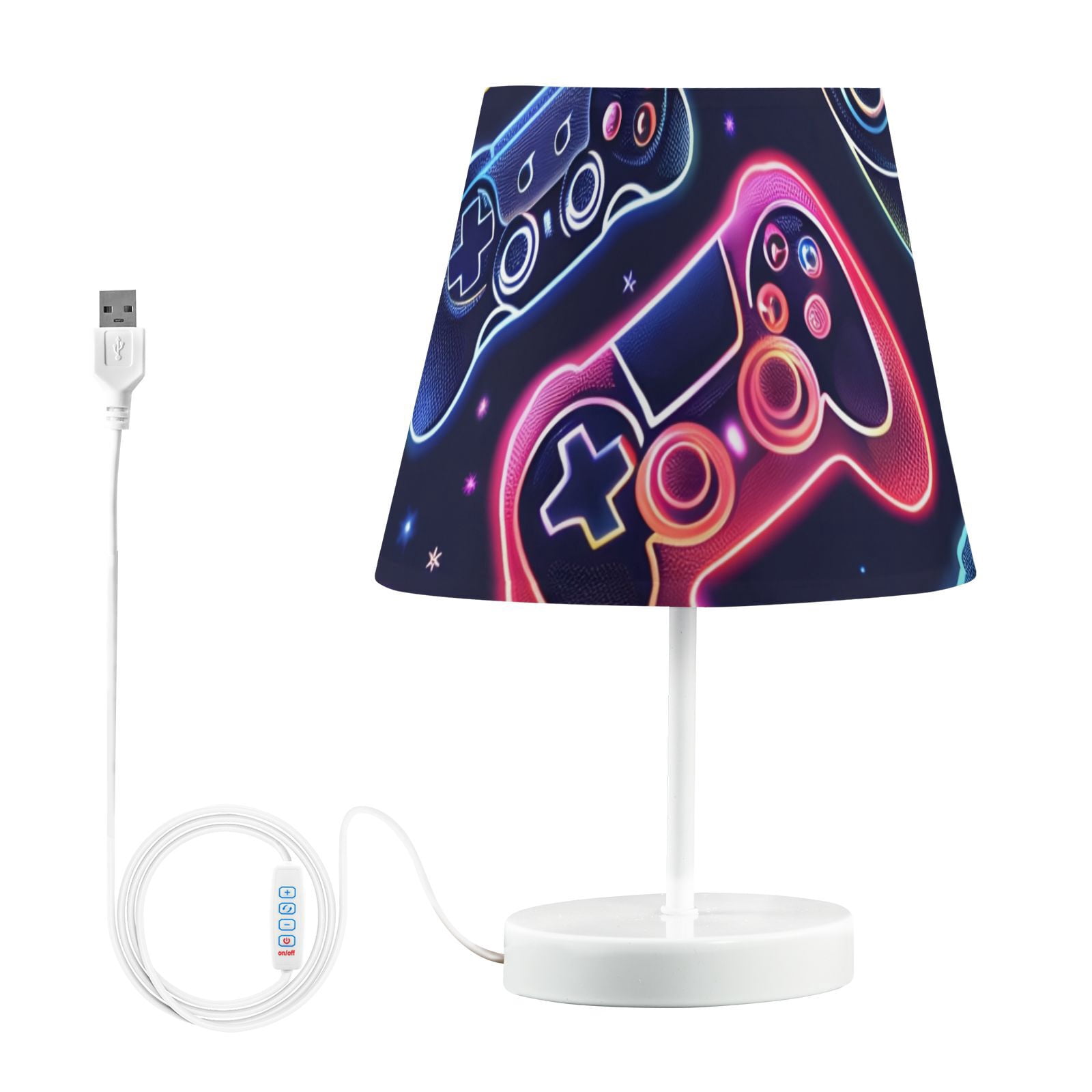 Gaming Machines Multicolor LED Desk Lamp Table Lamp USB Bedside Nightstand Small Lamp for Bedroom Living Room Kids Room