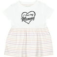 thumbnail image 3 of Inktastic I Love My Mommy in Black Chalk Heart Girls Baby Dress, 3 of 5