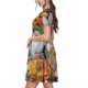 thumbnail image 2 of Disketp Welcom Fall para Vestido de Manga Corta para Mujeres, Vestidos de Verano para Mujeres, Casual y Holgado para la Playa, 2 of 6
