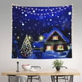 thumbnail image 2 of Sikiie Christmas Night tapestry wall hanging home decor for bedrooms, living rooms, dorms 60x51in, 2 of 6
