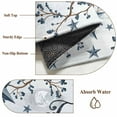 thumbnail image 6 of Area Rug for Living Room, Texas Star Country Non-Slip Indoor Large Carpet for Bedroom/Dining Room, Blue Farmhouse Branches Washable Low-Profile Rectangle Floor Runner Rugs - 6 x 9 Ft, 6 of 8