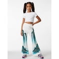 thumbnail image 5 of Girls Stretchy Pants Relaxed-Fit Bell Bottom Flare Leggings Casual Trousers for Youth Girls Age 4-12, 5 of 6