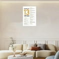 thumbnail image 3 of 13 Virtues By Benjamin Franklin Wall Poster Art Canvas Printing Poster Office Bedroom Aesthetic Poster, 3 of 4