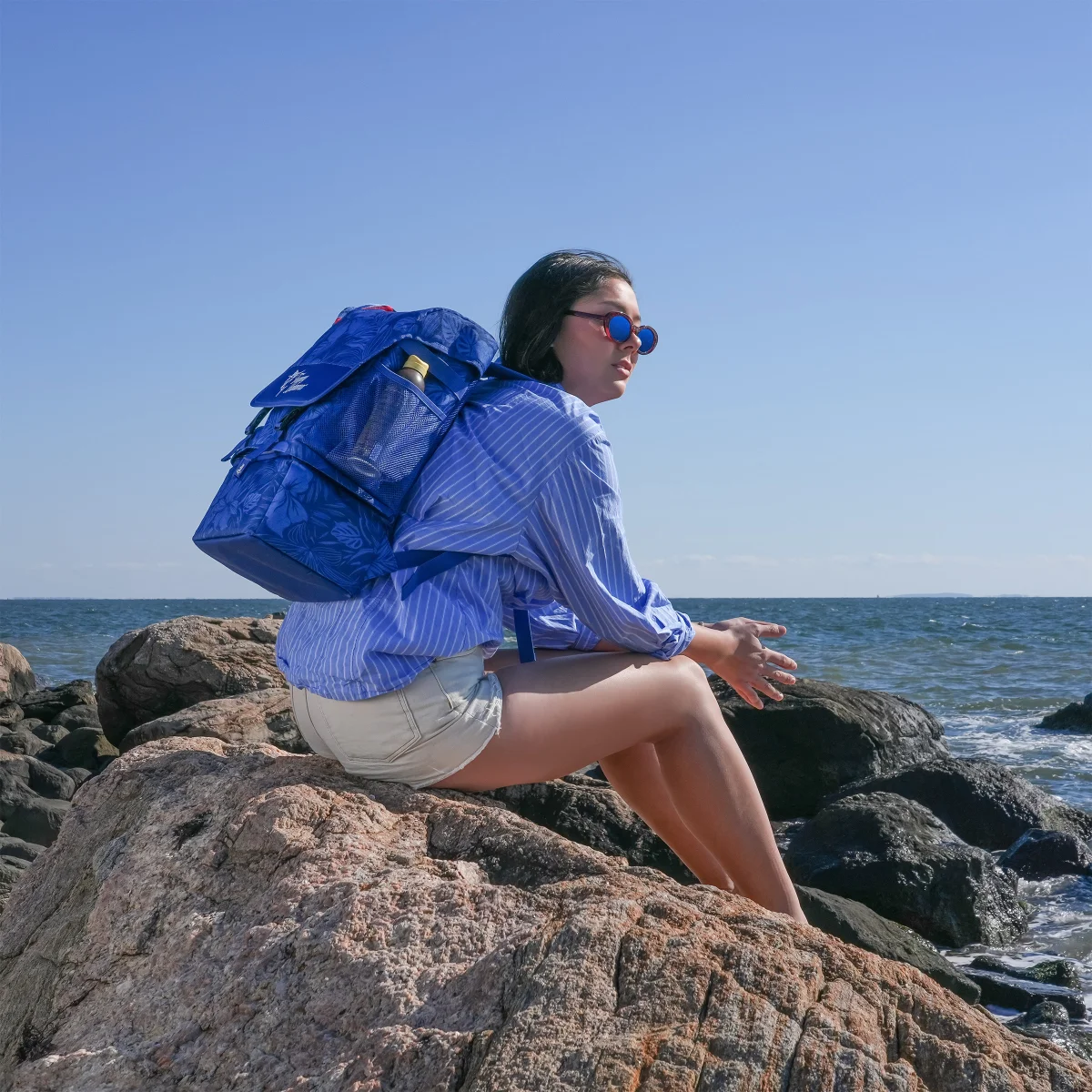 Tommy Bahama Backpack Cooler (18.5Lx7Wx11D", Vibrant Blue)